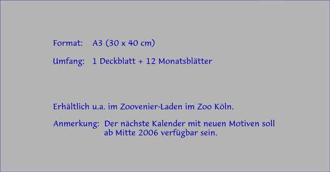 Hinweise zum Kalender