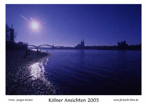 Deckblatt: Wintersonne über der Hohenzollern-Brücke in Köln