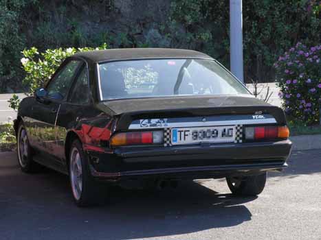 Auf besonderen Wunsch einer einzelnen Dame: Ein Opel-Manta auf der Insel Teneriffa!