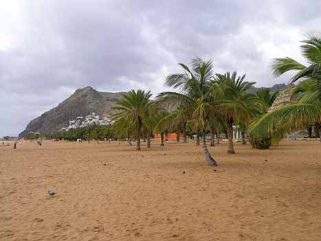 Am Playa de las Teresitas im Saharasand, der per Schiff nach Teneriffa geholt wurde.